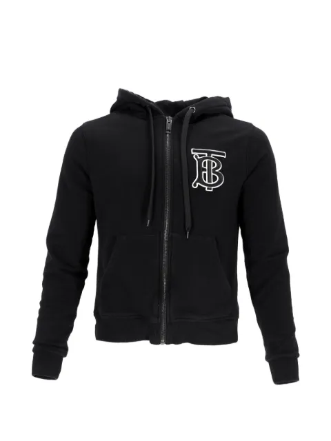 Burberry Pre-Owned Aubree logo-detail zipped hoodie