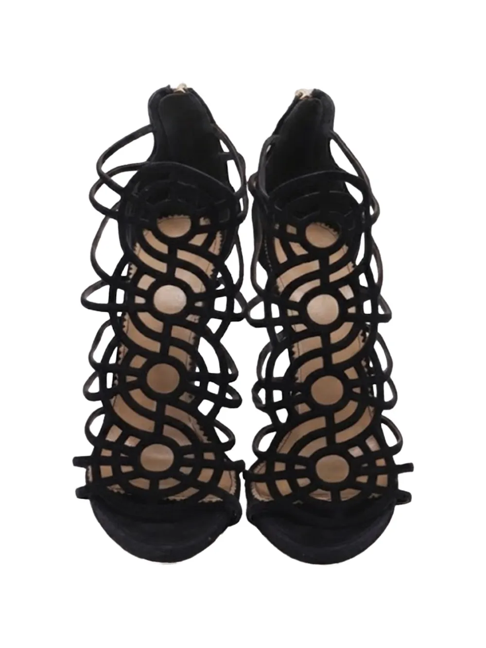 Strappy Back-Zipped Sandals