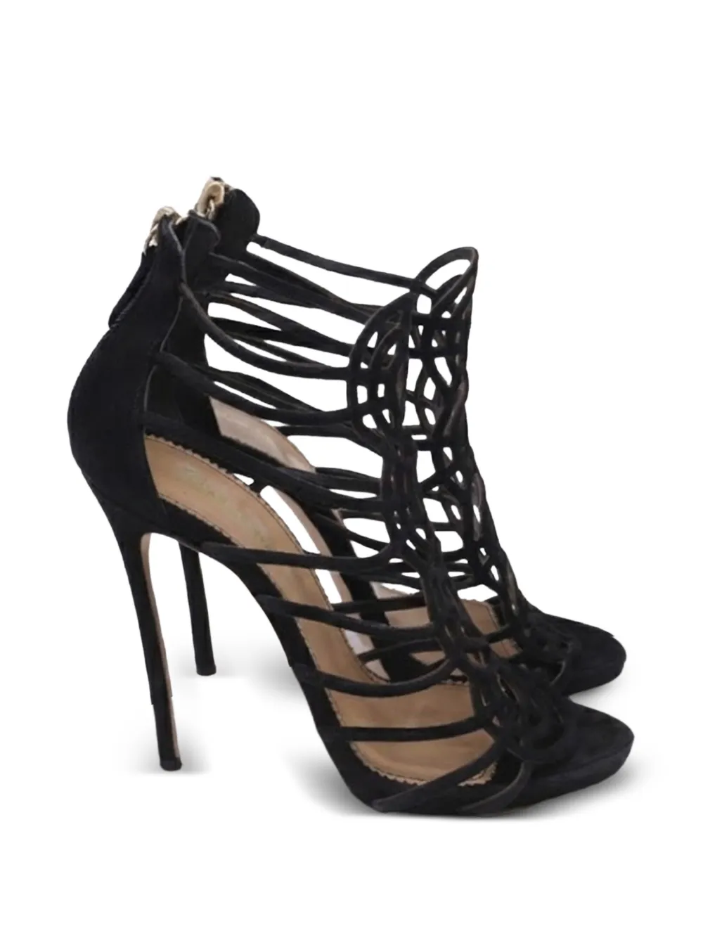 DSQUARED2 Strappy back-zipped sandals - Schwarz