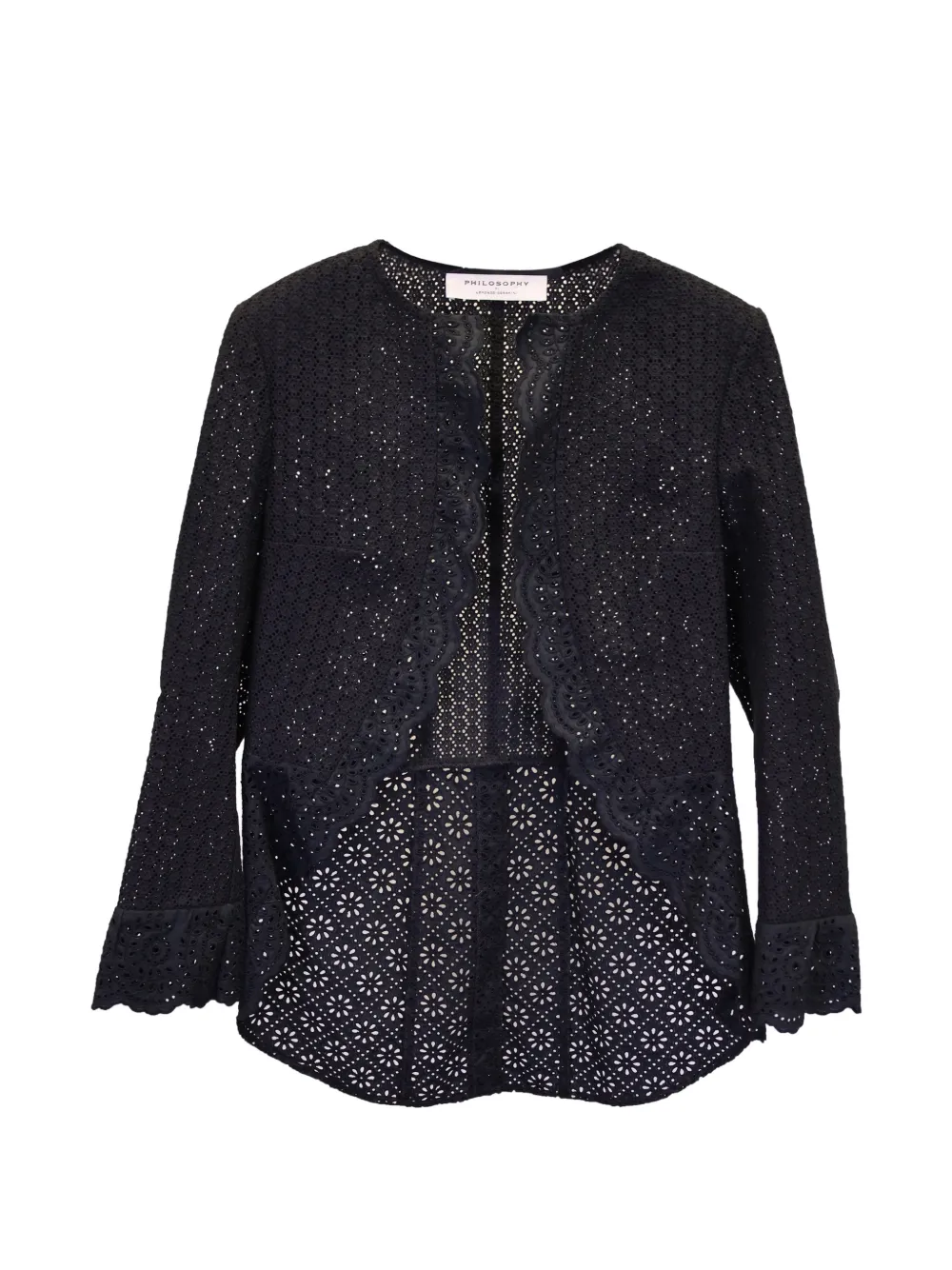 Philosophy Di Lorenzo Serafini open-work cardigan - Black