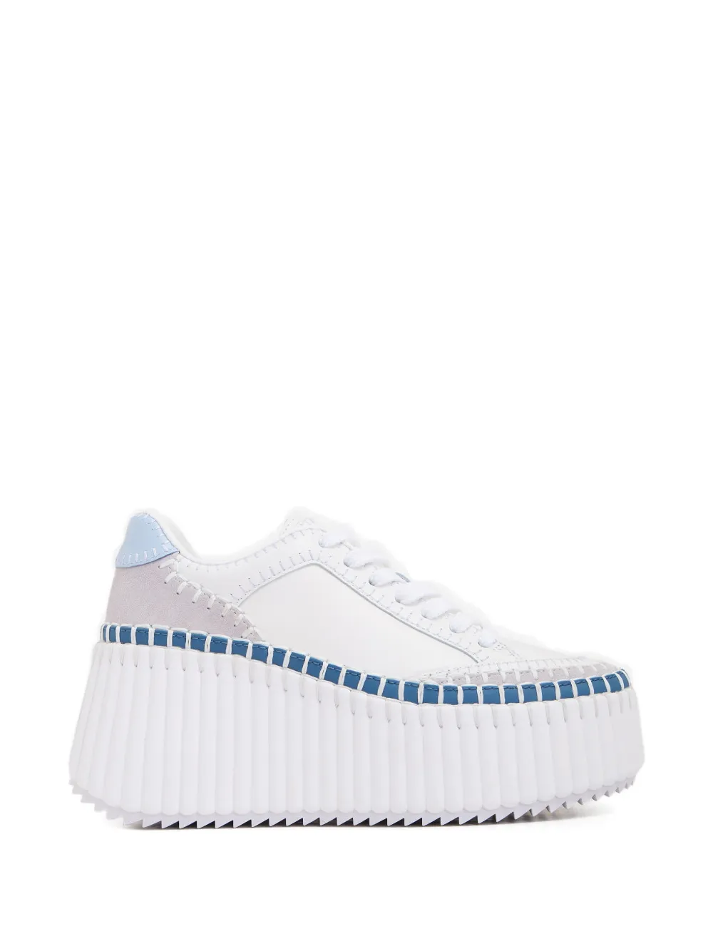 Chloé Nama wedge-heel sneakers - Bianco