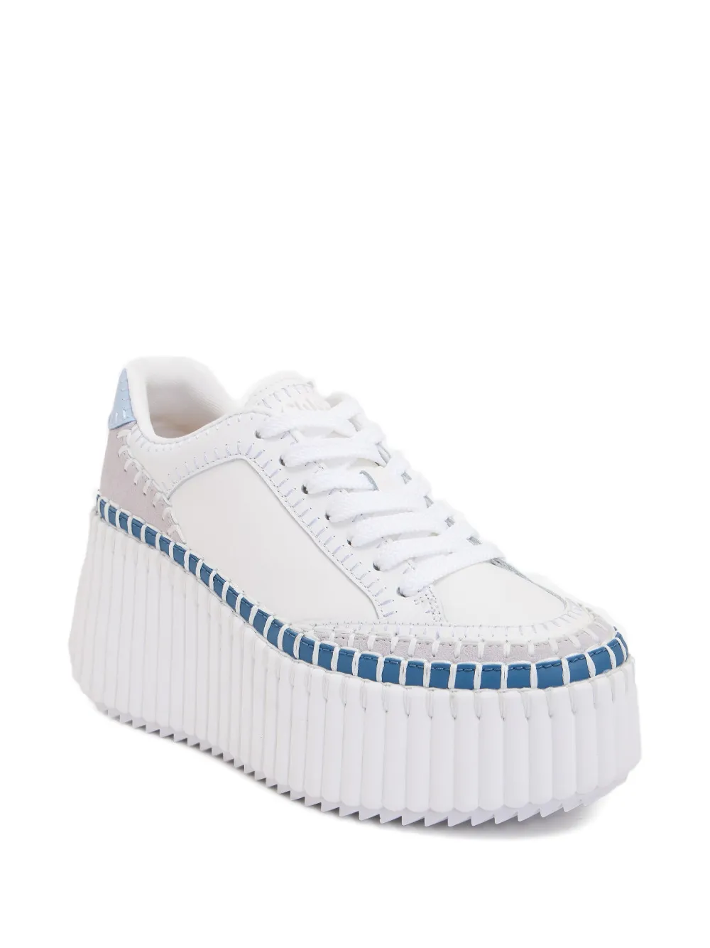Chloé Nama sneakers met sleehak Wit