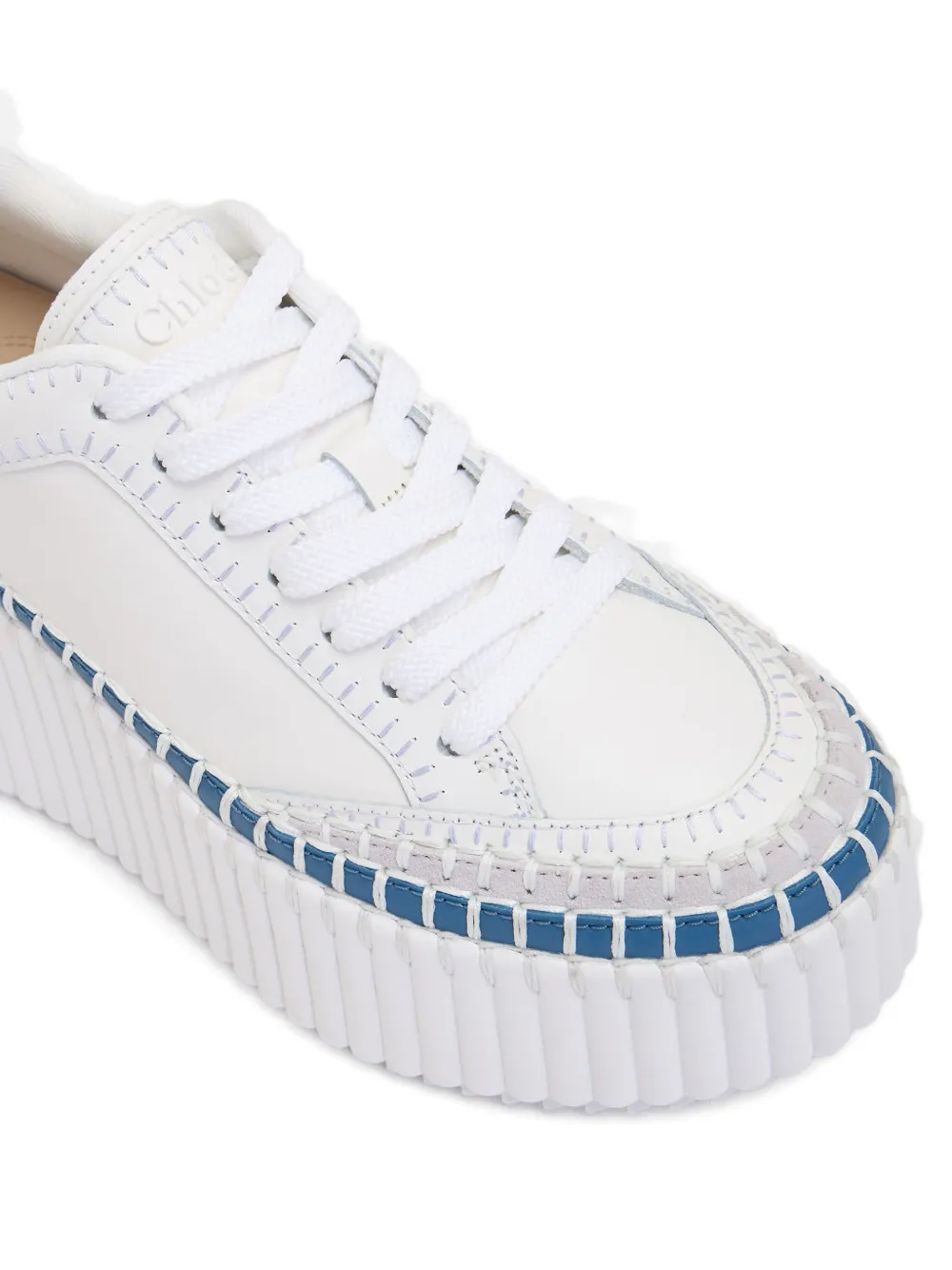 Chloé Nama sneakers met sleehak Wit