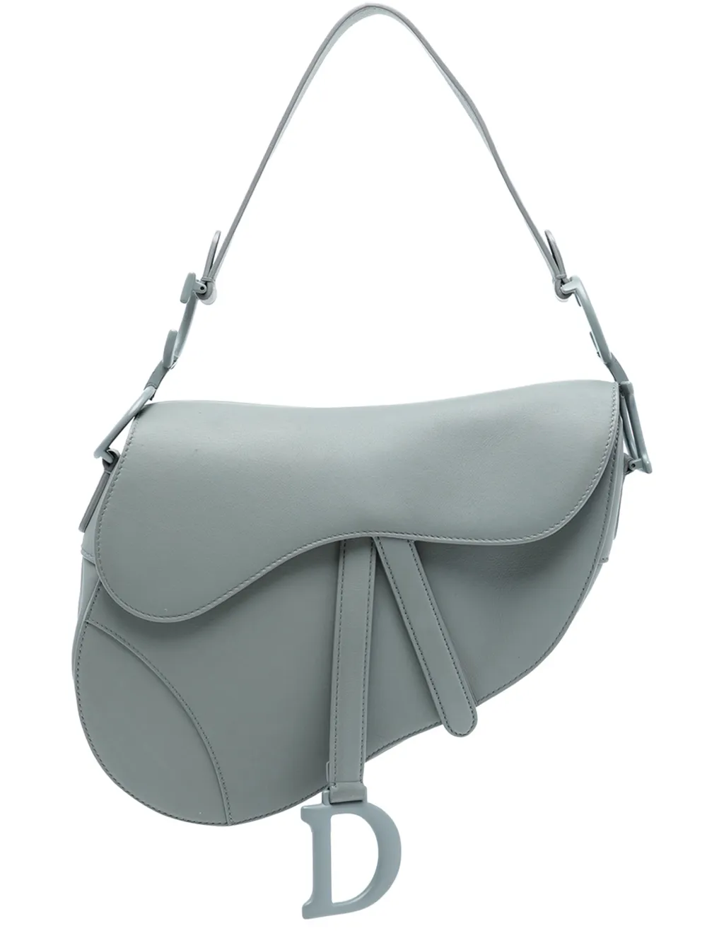 Christian Dior Pre-Owned 2019 Ultra Matte Calfskin Saddle Bag shoulder bag - Blu