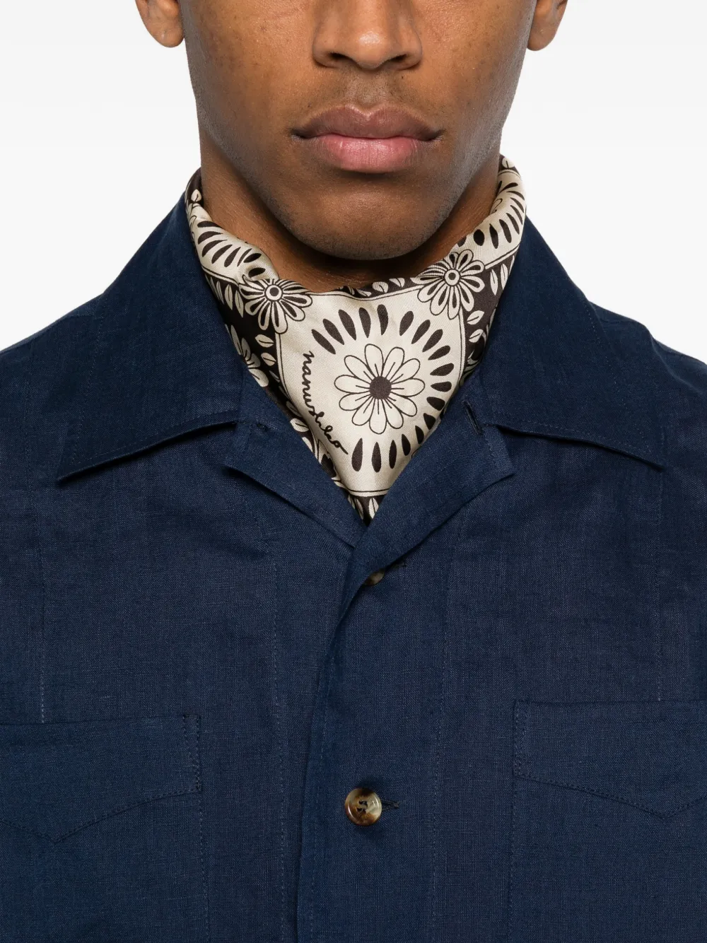 Brunello Cucinelli Overhemd met knopen Blauw