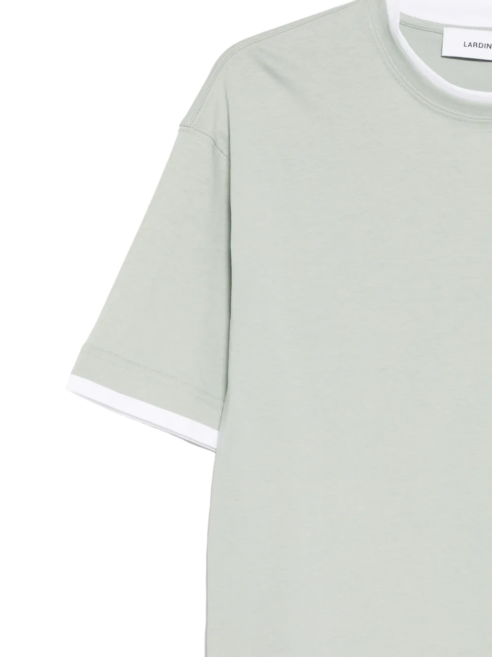 Lardini T-shirt met contrasterende afwerking Groen