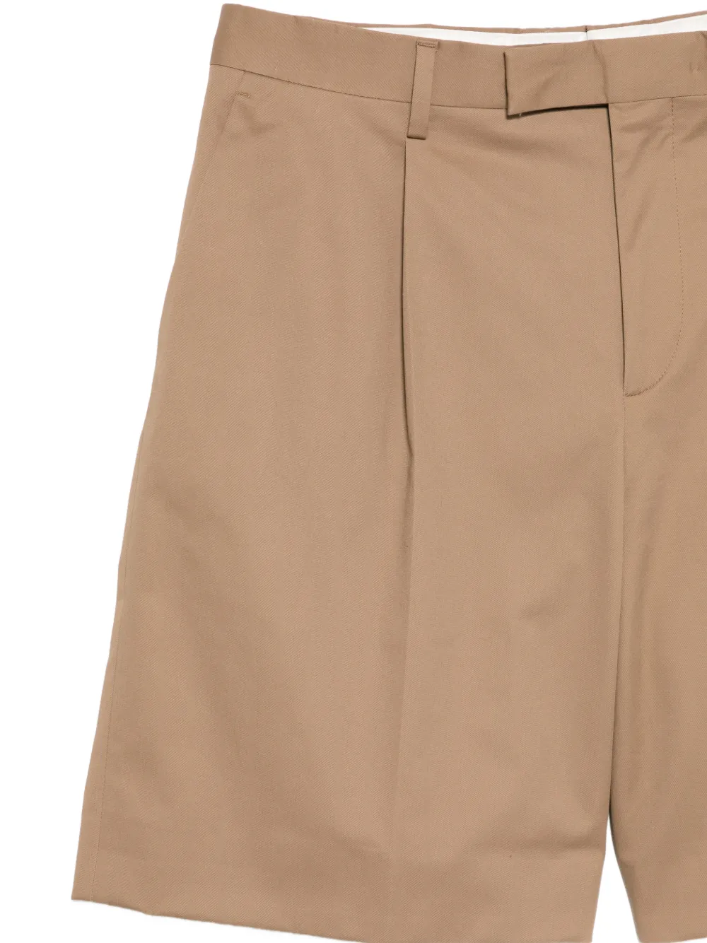  Lardini Pleated Tailored Shorts - Brown 