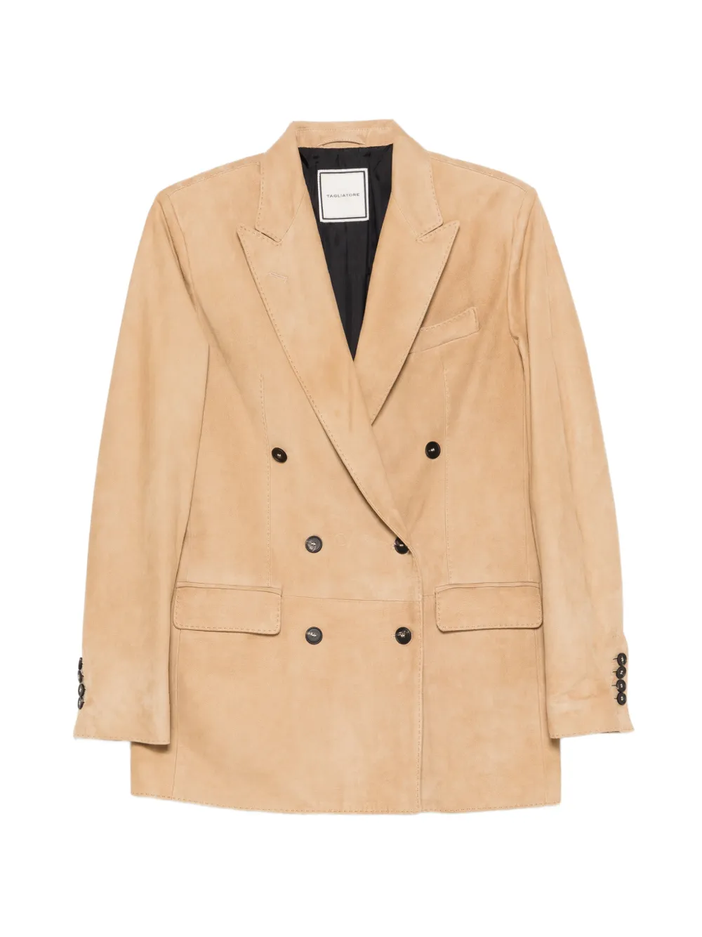 Tagliatore Josie double-breasted peaked-lapel jacket - Toni neutri