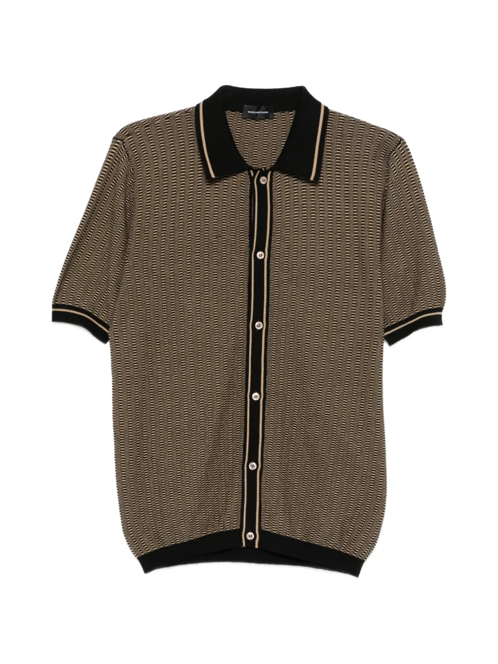 Tagliatore patterned buttoned shirt - Braun