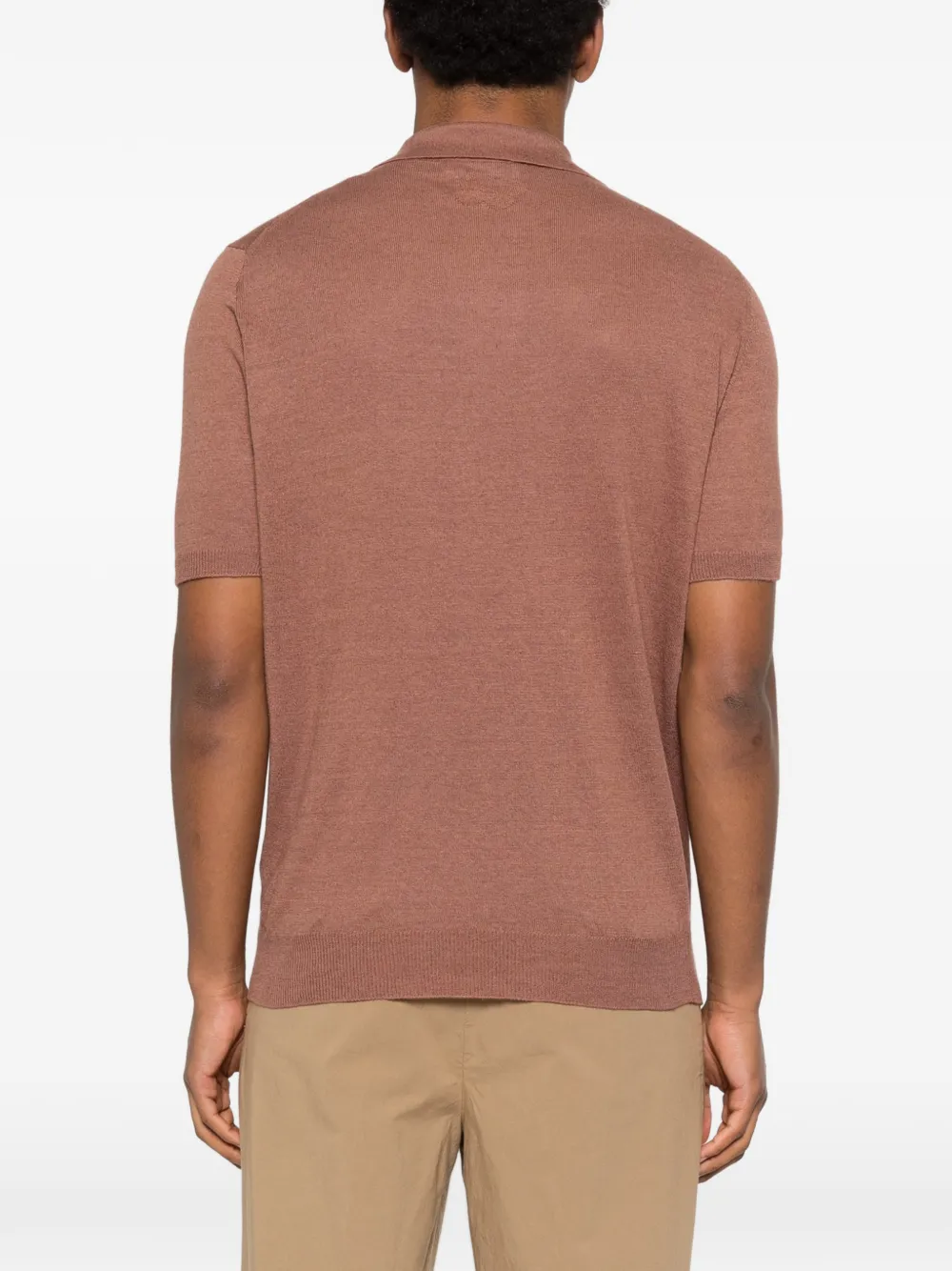 Lardini Poloshirt met korte mouwen Bruin