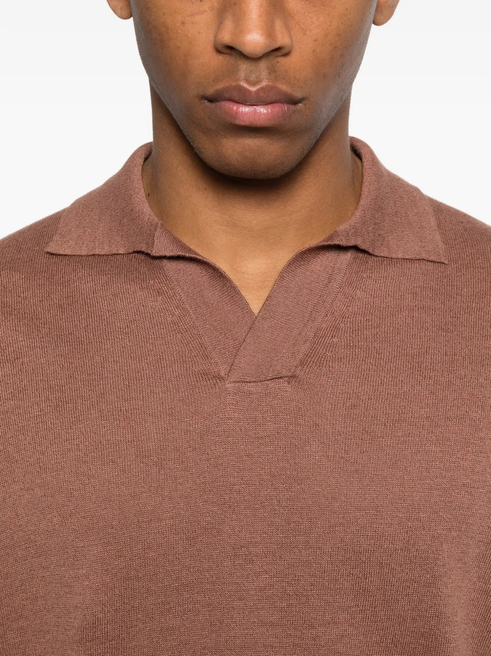 Lardini Poloshirt met korte mouwen Bruin