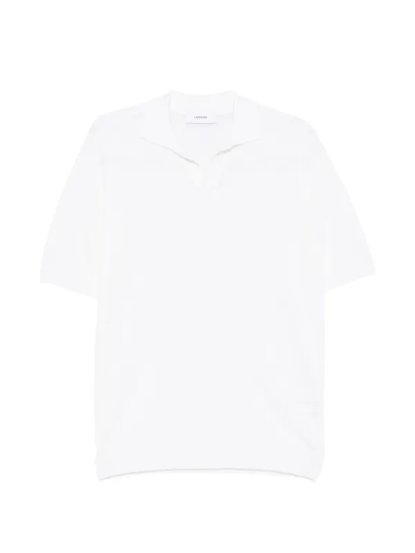 Lardini V-neck T-shirt in White