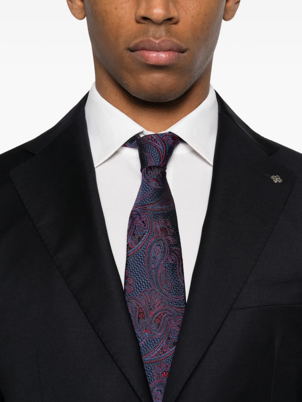 Tagliatore Pak met enkele rij knopen Blauw