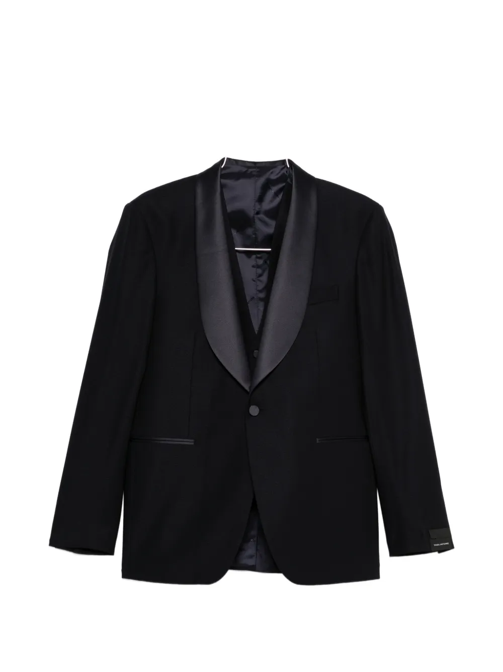 Tagliatore satin-trim suit (set of three) - Blu