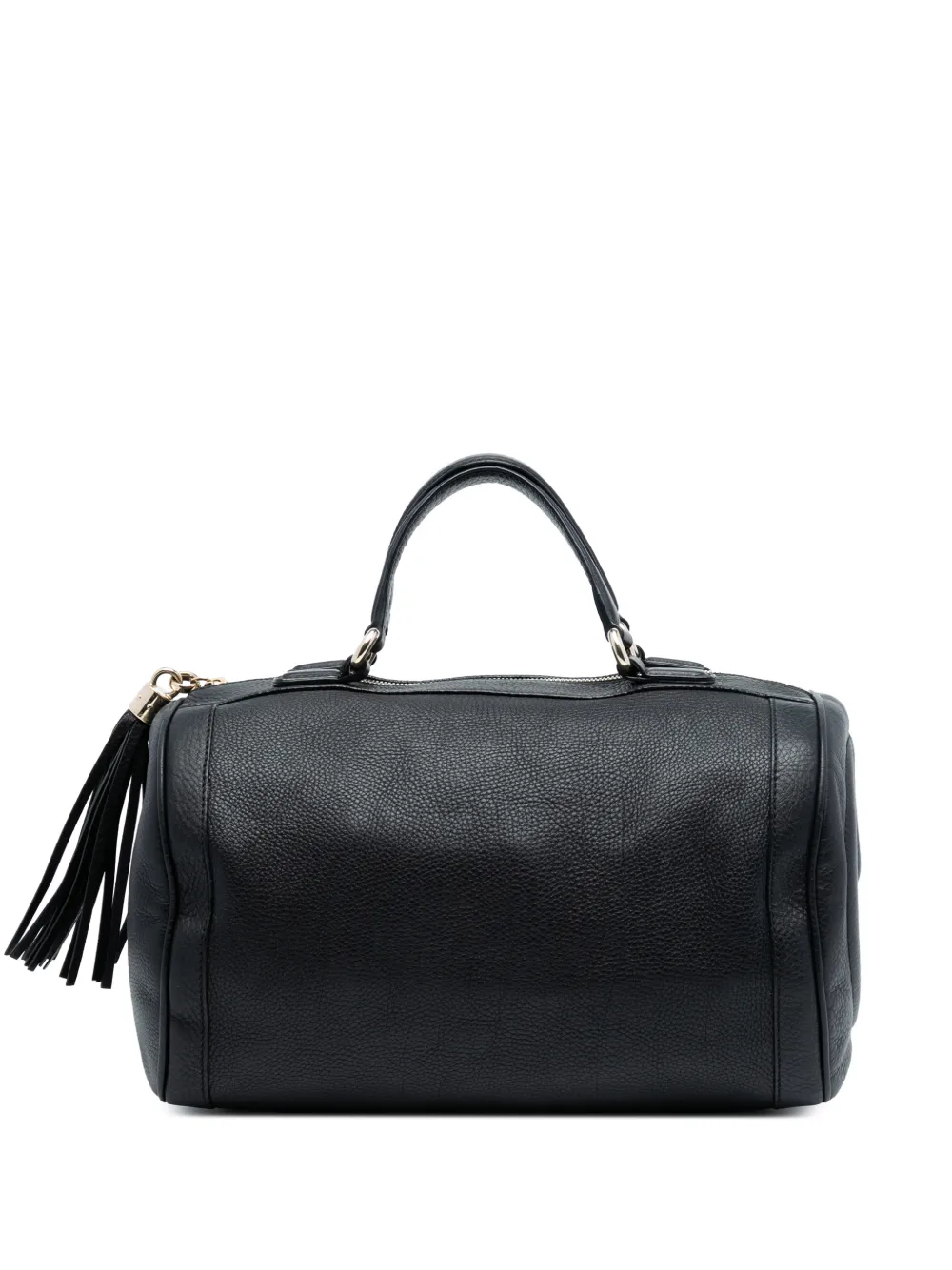 Gucci Pre-Owned 2016-2025 Medium Pebbled Calfskin Soho boston bag - Nero