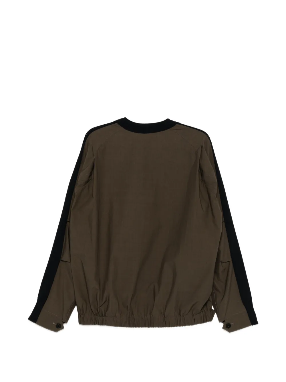sacai Pocket T-shirt met ronde hals Zwart