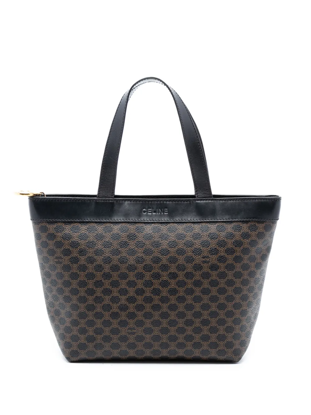 Celine Pre-Owned 1996 Macadam Coated Canvas handbag - Marrone