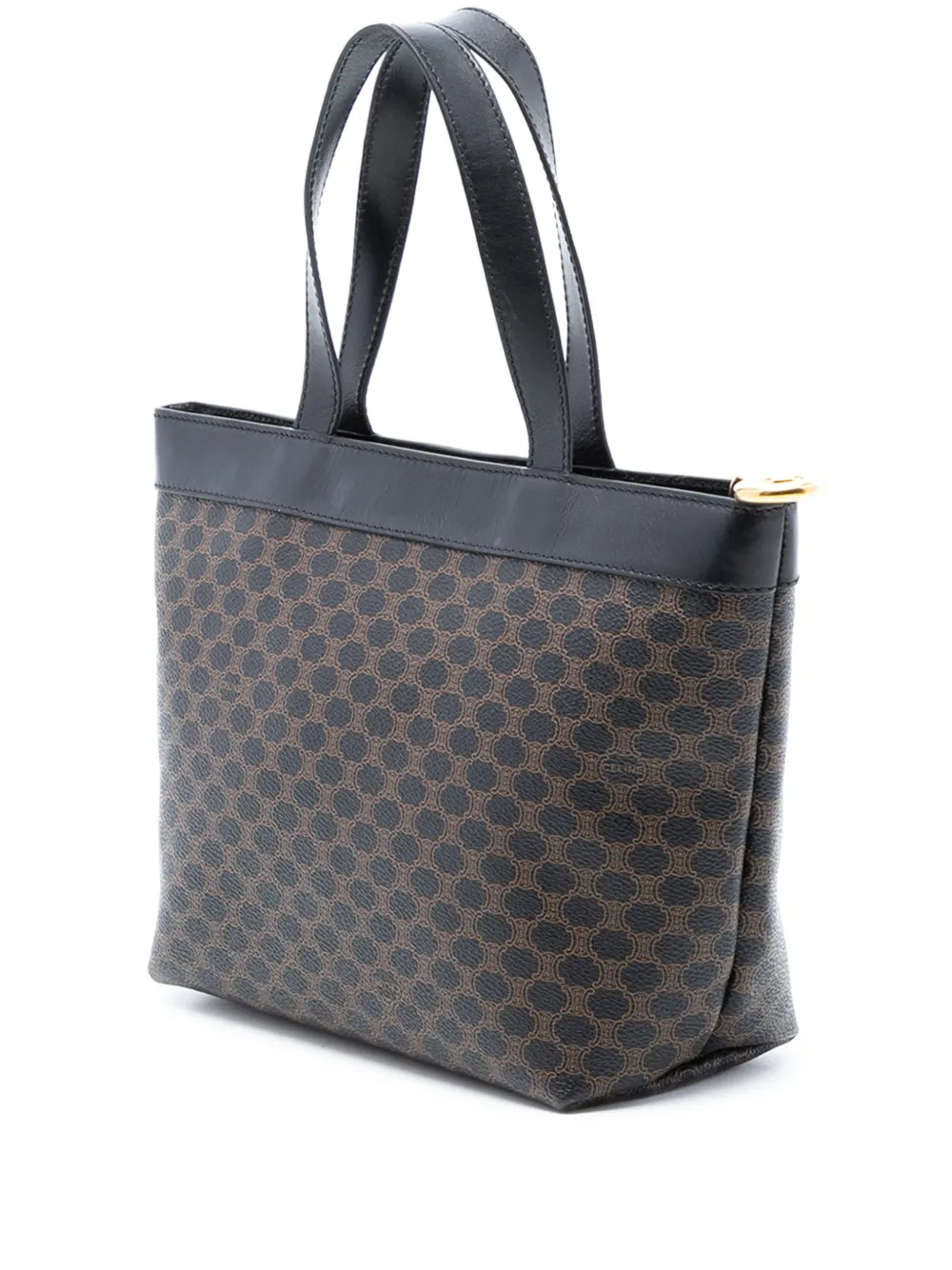  Celine Pre-owned 1996 Macadam Coated Canvas Handbag - Brown 