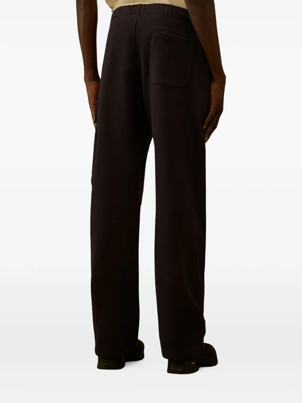 C.P. Company Fleece cargo trainingsbroek met reliëf Zwart