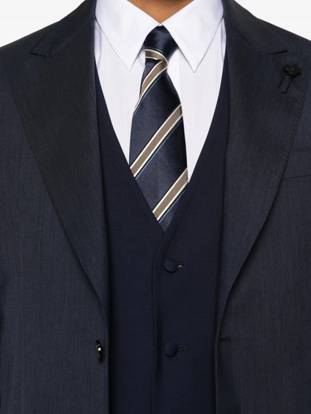 Lardini Top met knopen Blauw