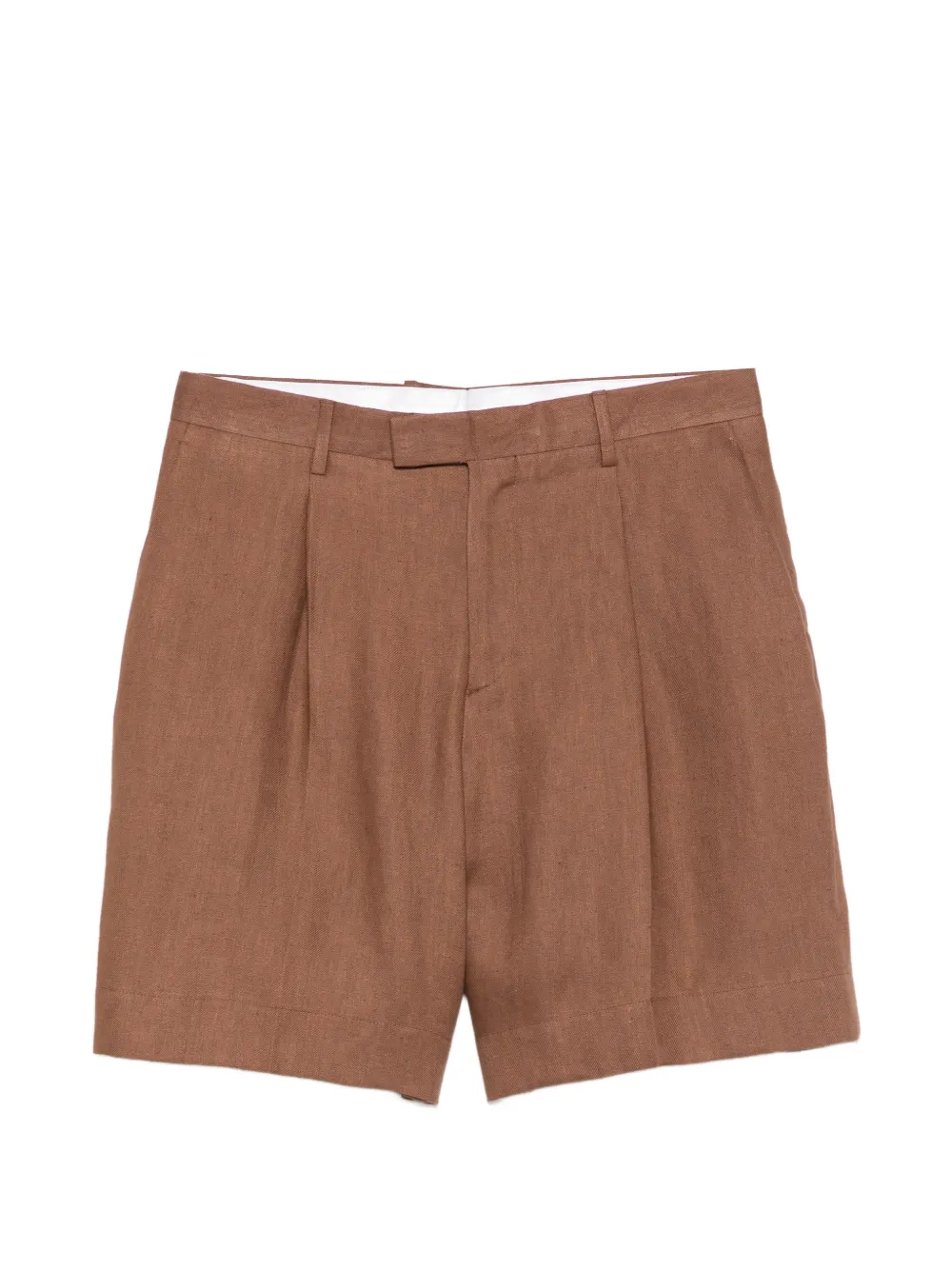 Lardini pleated flap pocket shorts - Marrone