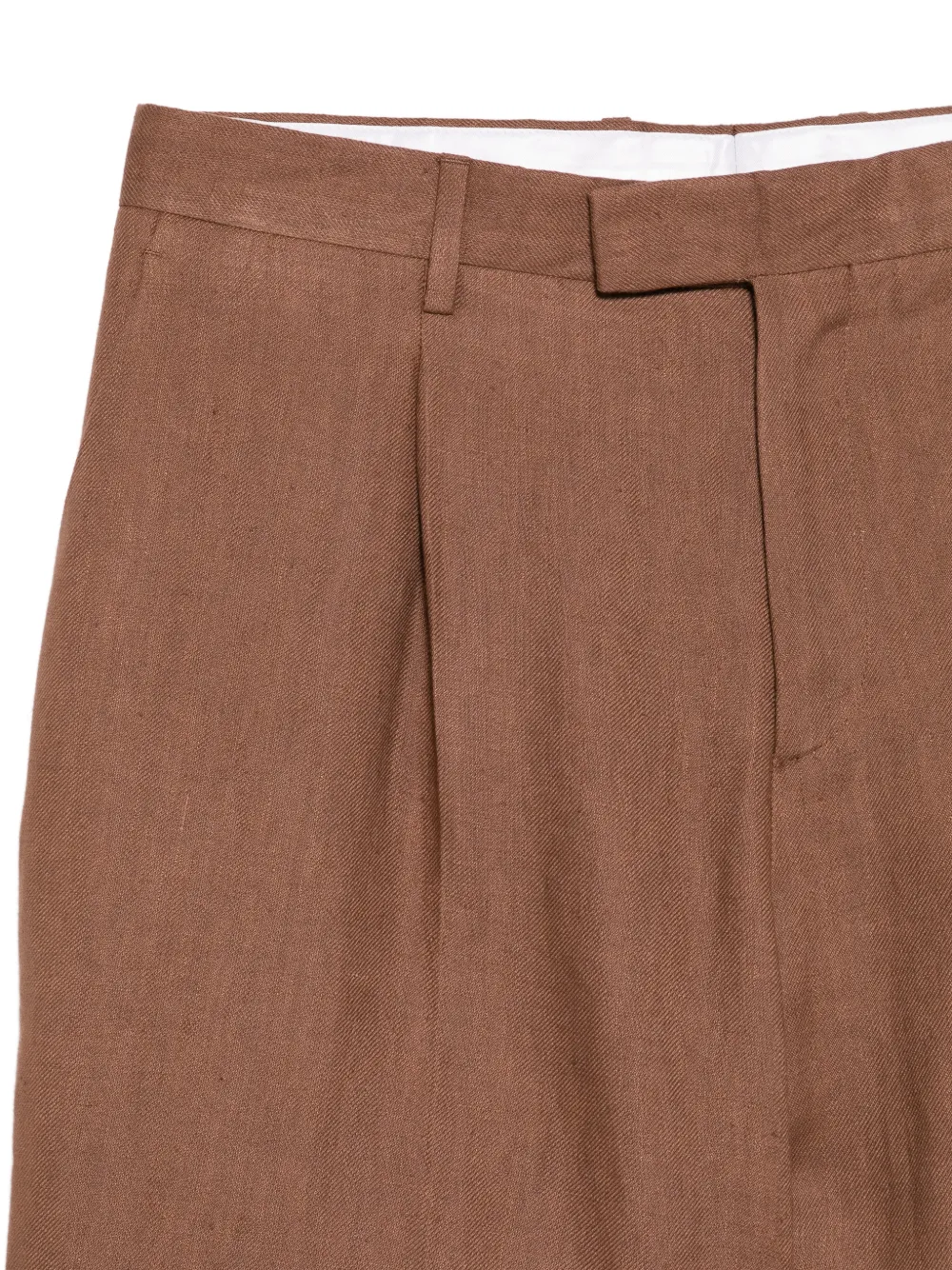 Lardini Geplooide shorts met klepzak Bruin