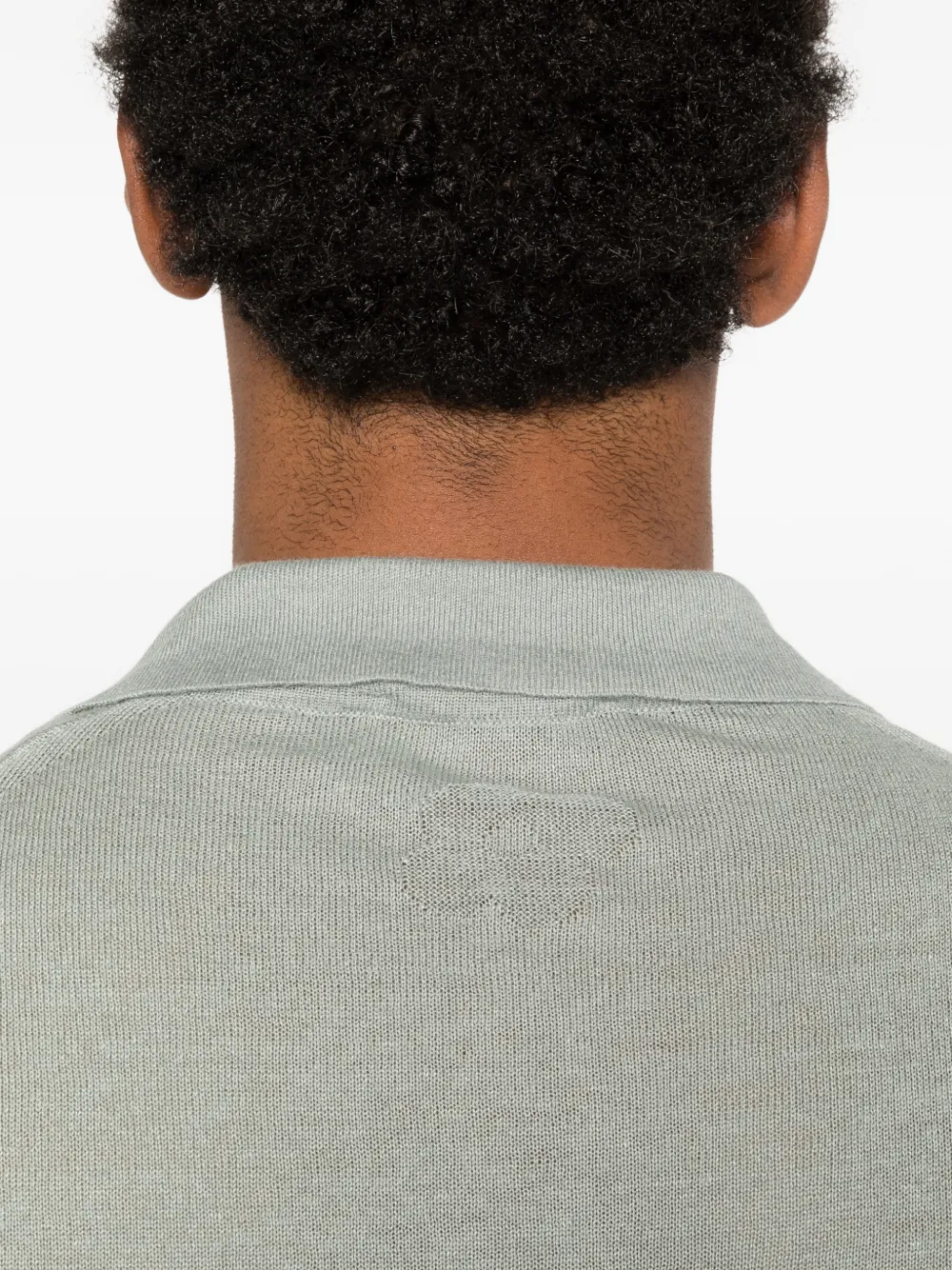 Lardini T-shirt met kraag en korte mouwen Groen