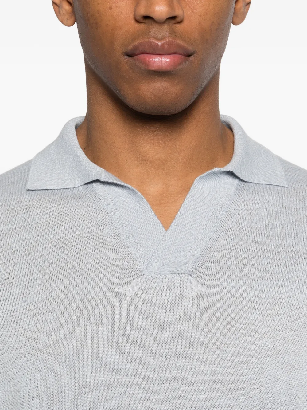 Lardini T-shirt met V-hals Blauw