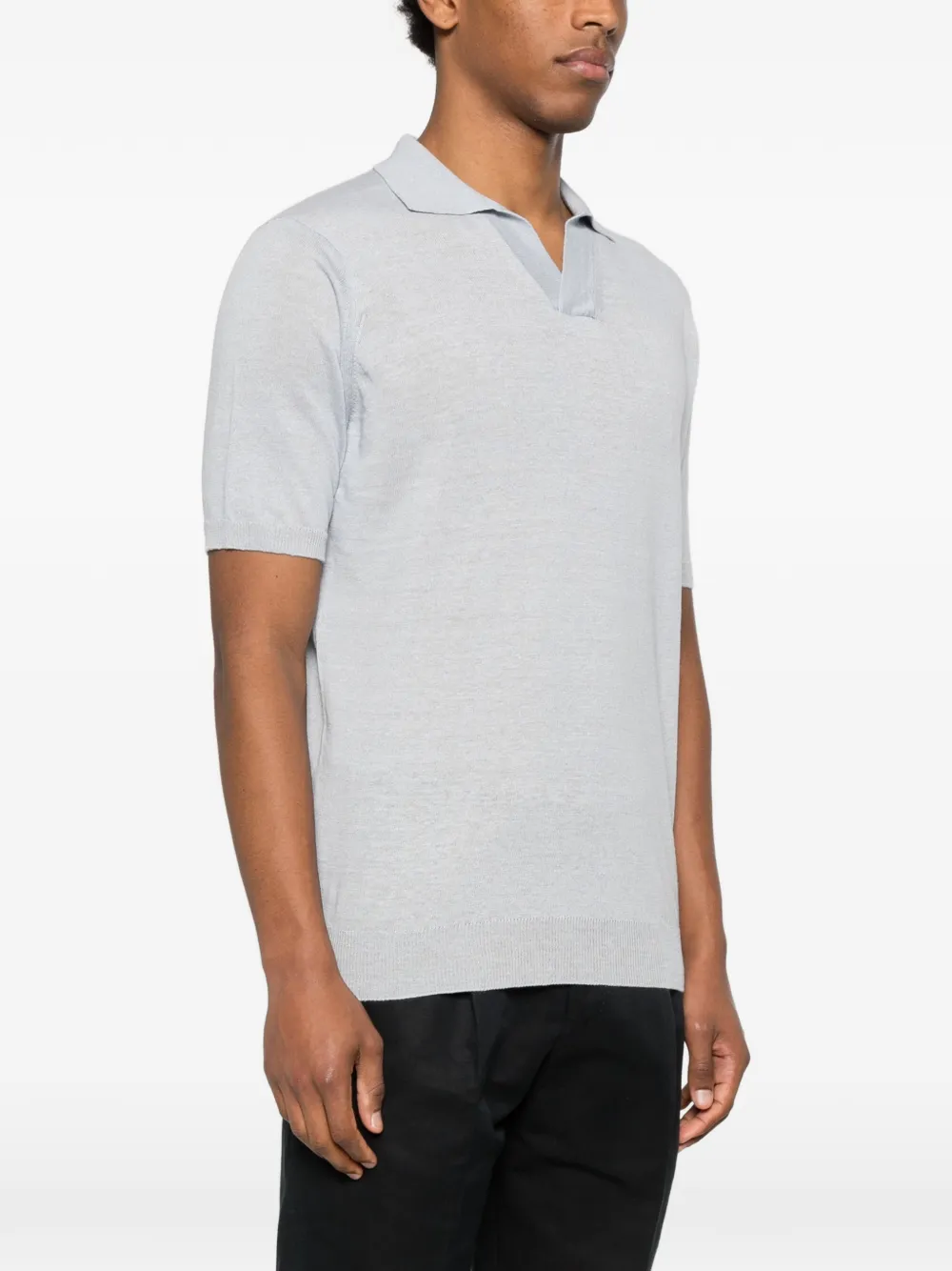 Lardini T-shirt met V-hals Blauw