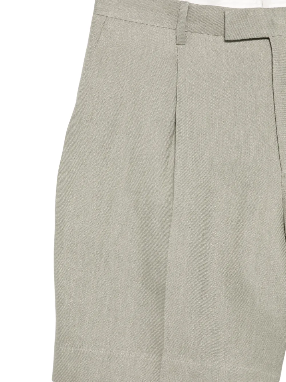 Lardini Paaramis geplooide shorts met knopen Grijs