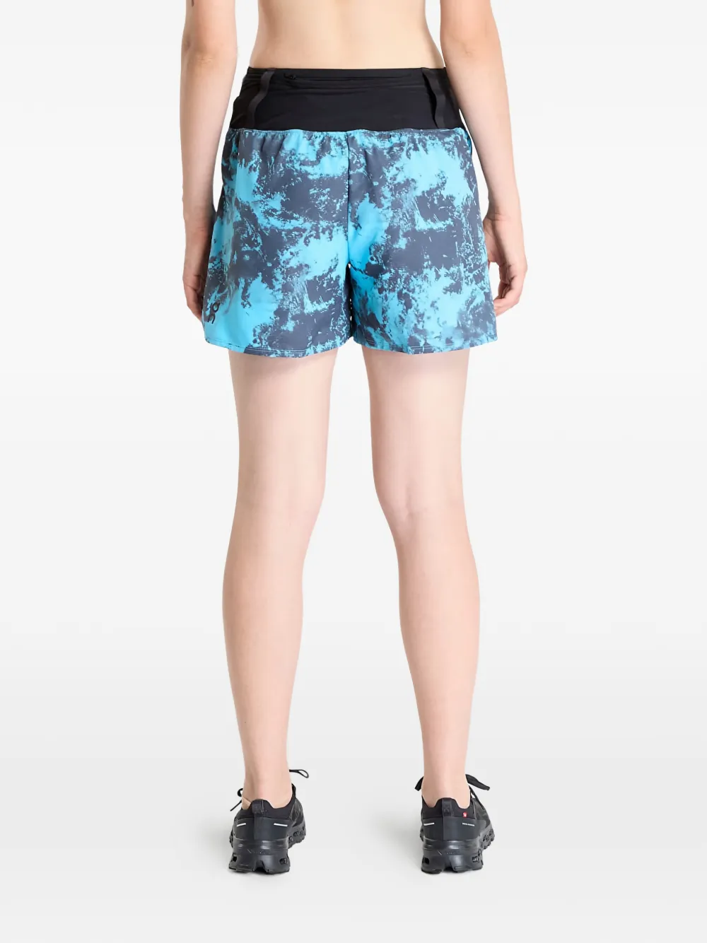 On Trail shorts met print Blauw