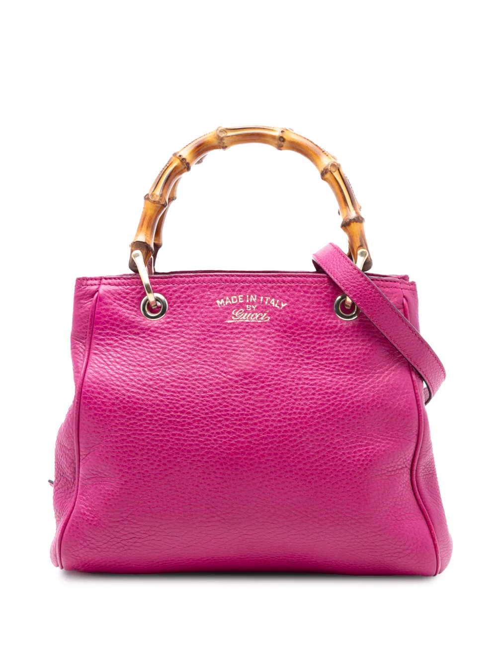 Gucci Pre-Owned 2016-2025 Small Calfskin Bamboo Shopper satchel - Rosa