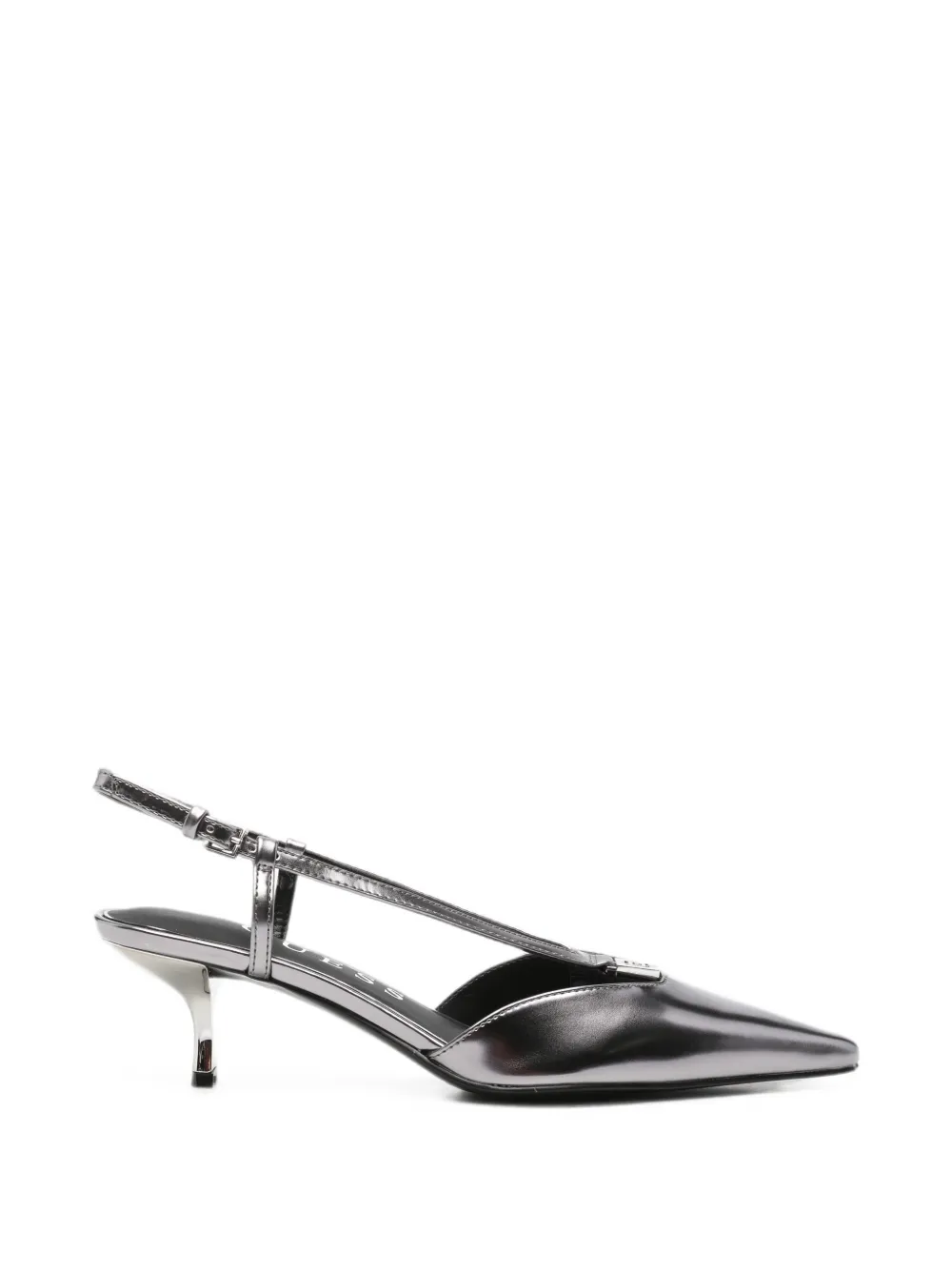 GUESS USA pointed-toe slingback pumps Zilver