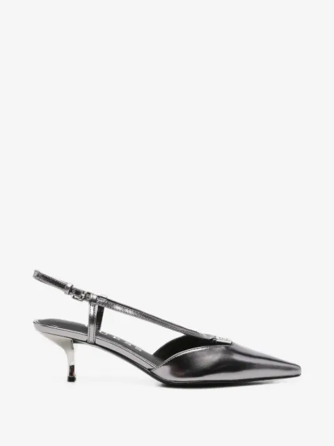 GUESS USA pointed-toe slingback pumps