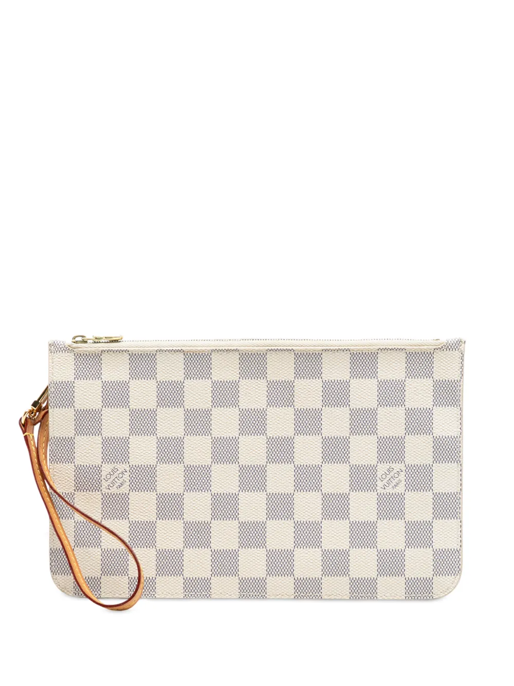 Louis Vuitton Pre-Owned 2014 Damier Azur Neverfull MM pouch - Bianco