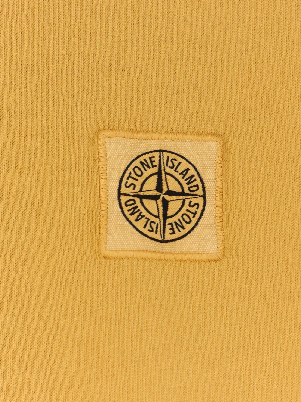 Stone Island T-shirt met logopatch Geel