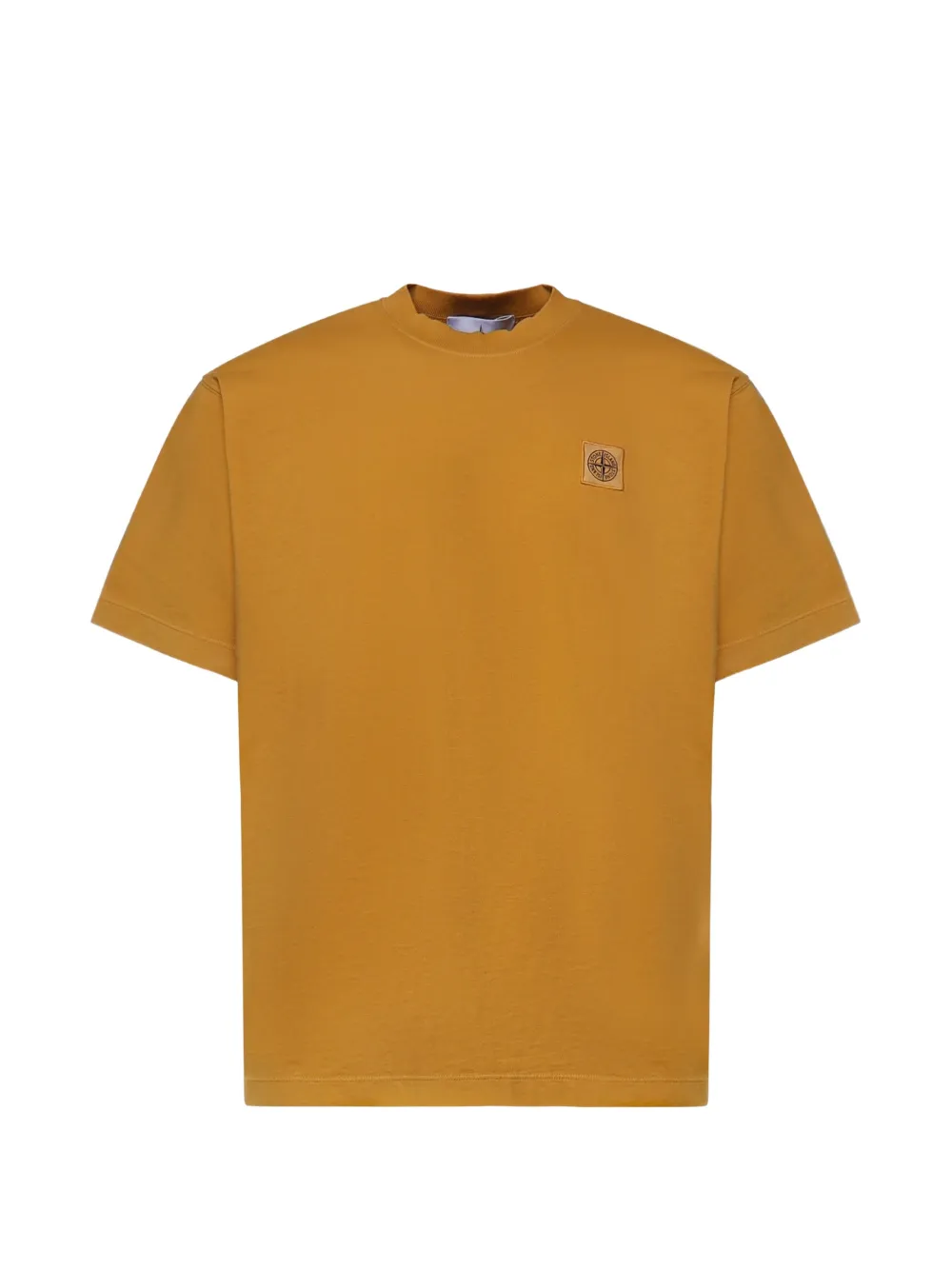 Stone Island logo-patch short-sleeved T-shirt - Giallo