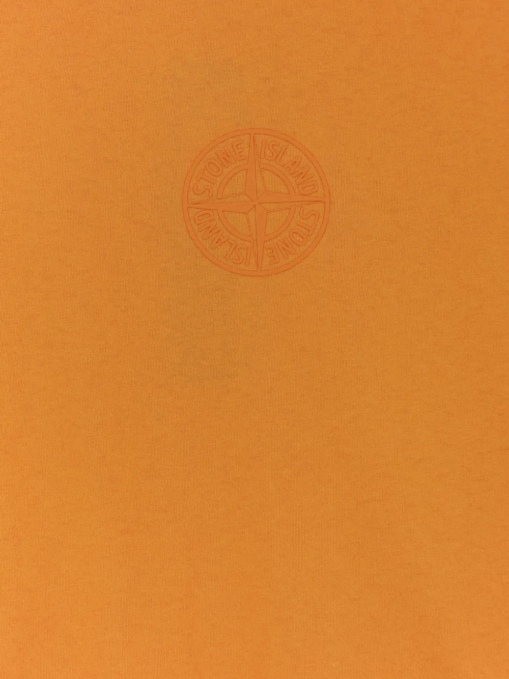 Stone Island T-shirt met ronde hals en logodetail Oranje