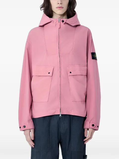 Stone Island 4100052 Light Compact Touch Poly-TC hooded jacket