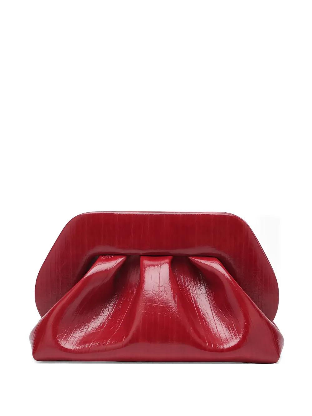 Themoirè Tia clutch bag - Rosso