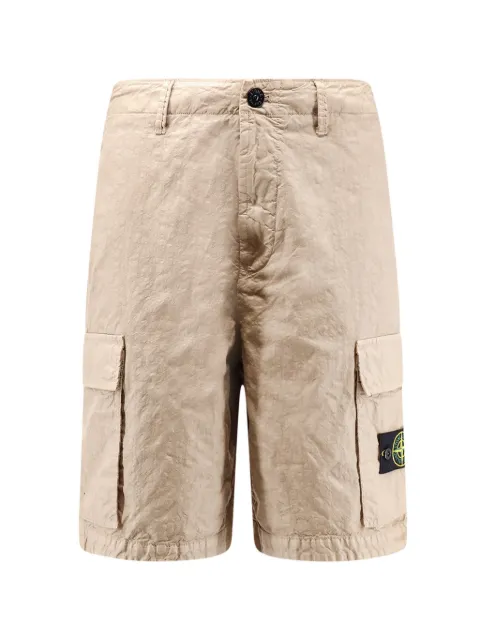 Stone Island shorts cargo con parche del logo