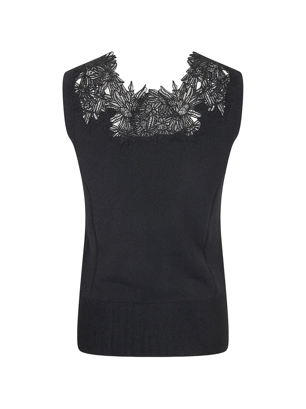 Lace-Trimmed Tank Top