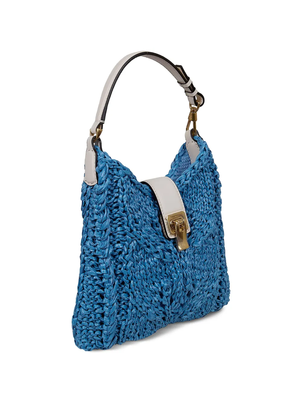Ermanno Scervino Geweven shopper Blauw