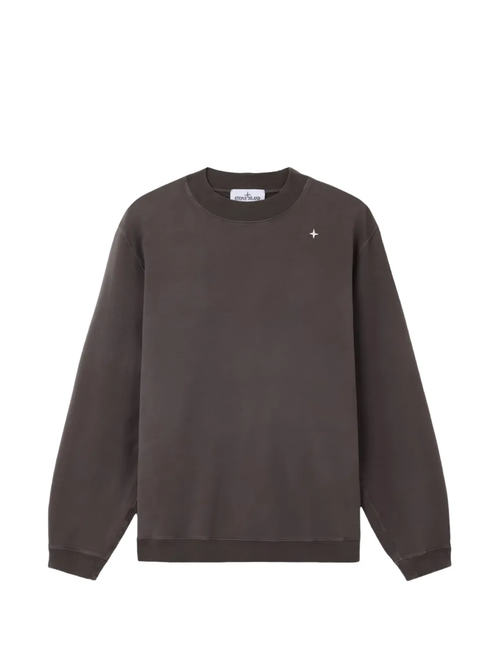 Stone Island sta- logo sweatshirt - Marrone