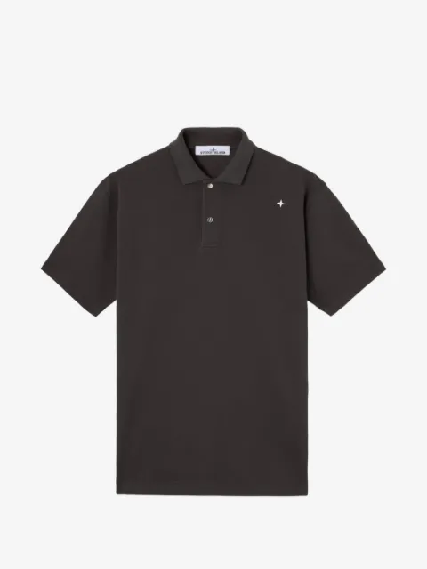 Stone Island 2200003 50/2 organic cotton piqué_S.I. Stellina polo shirt