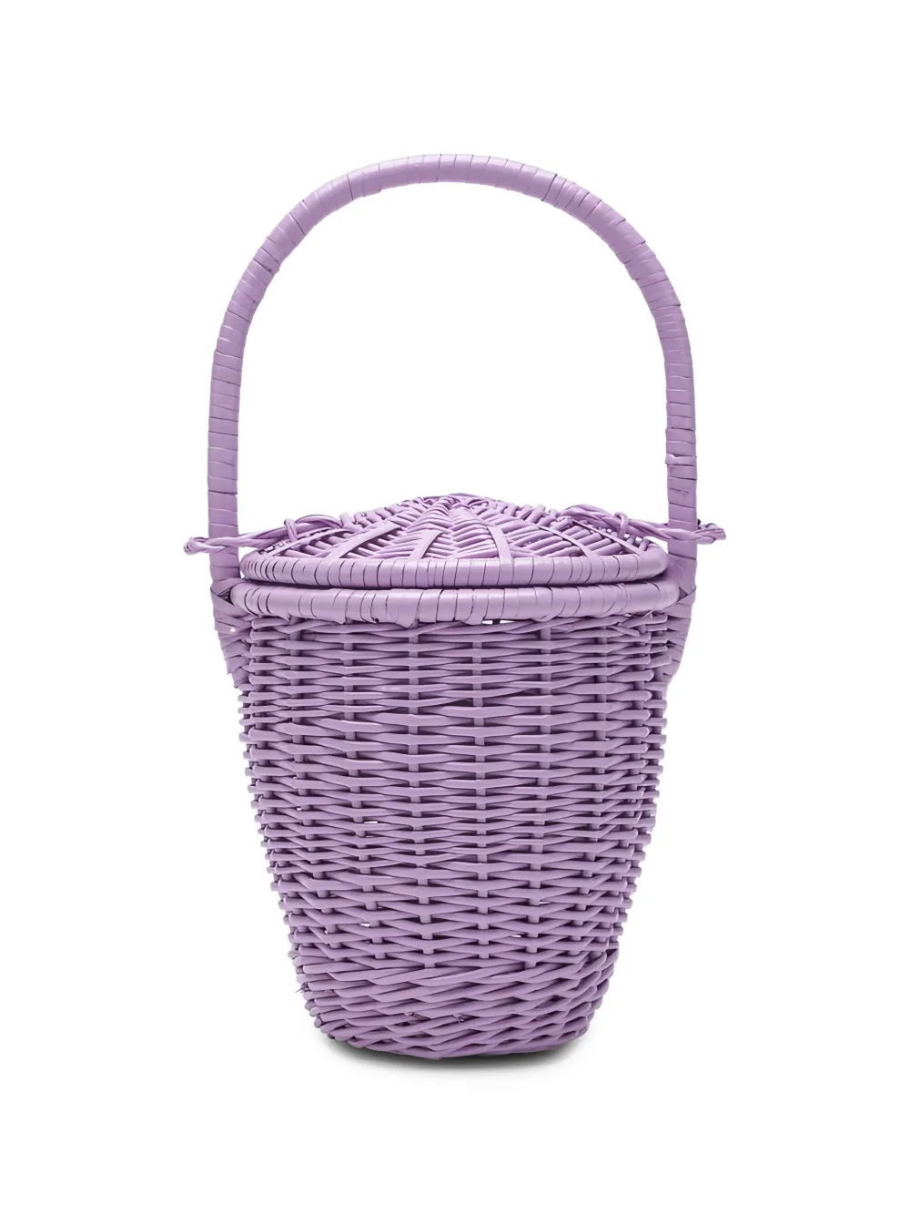 Patou Rieten bucket-tas Paars