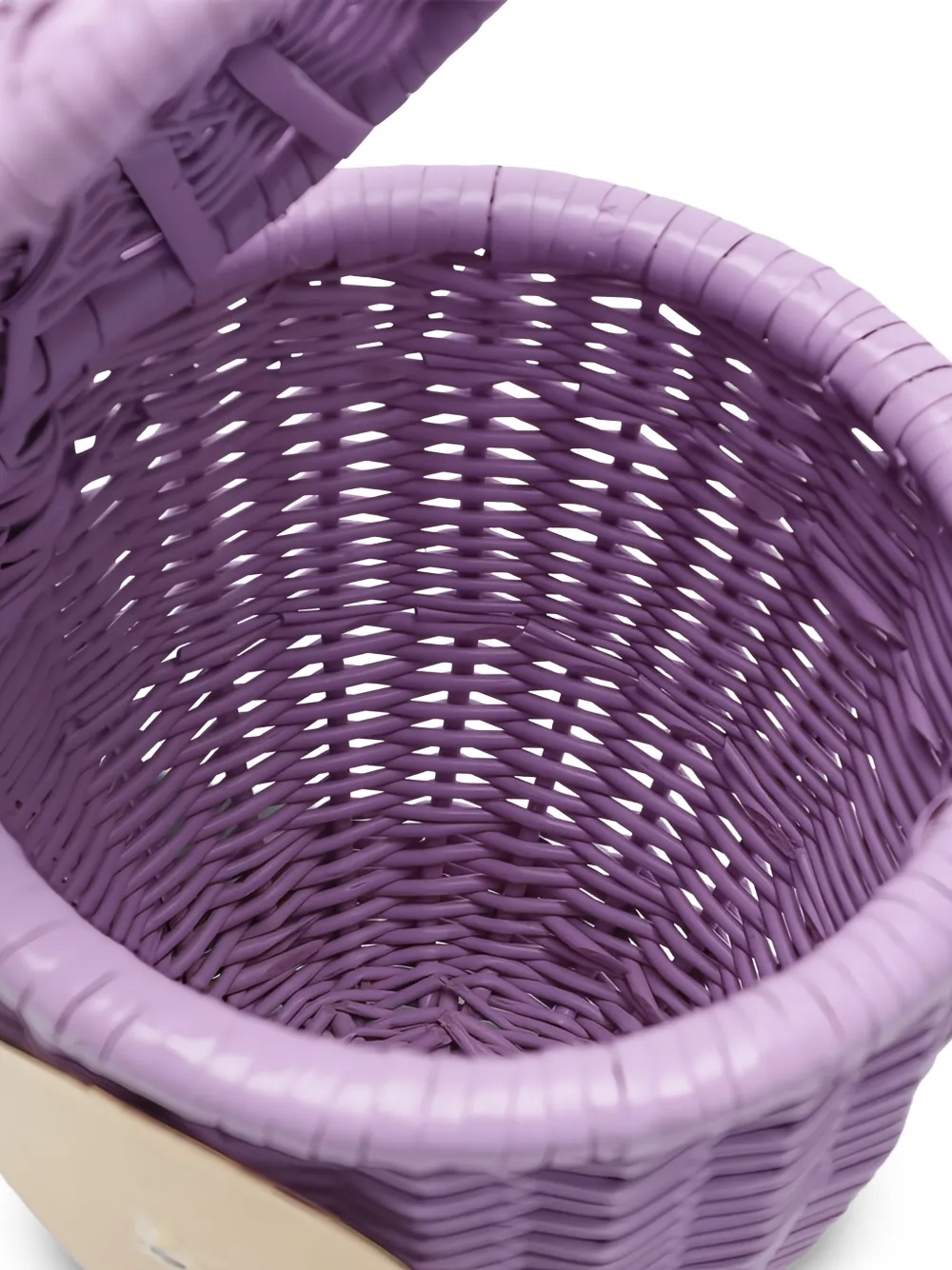 Patou Rieten bucket-tas Paars