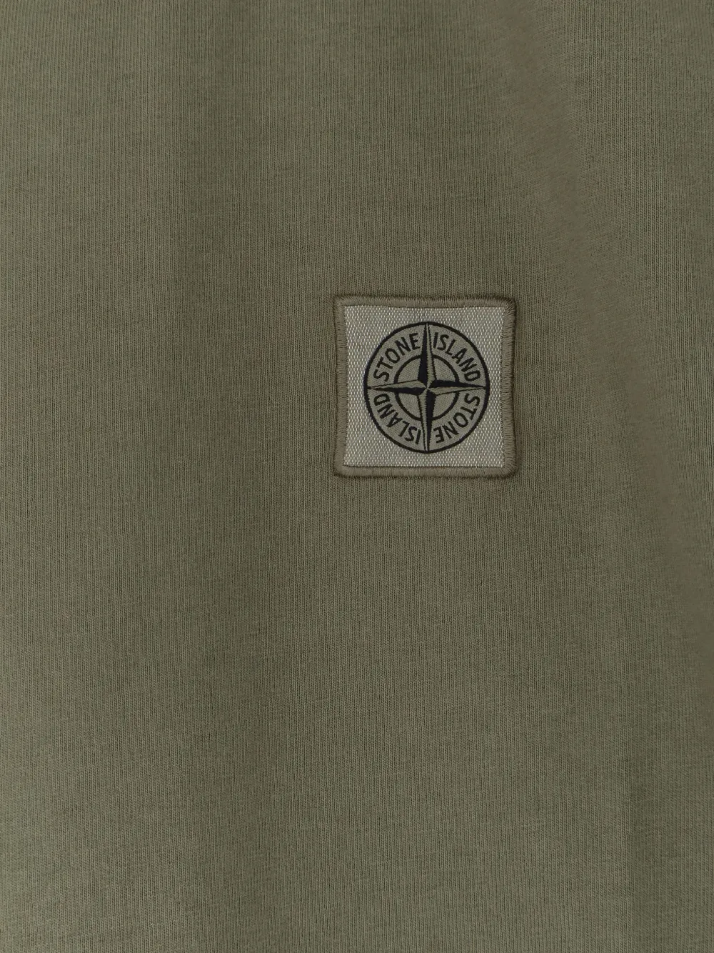 Stone Island T-shirt met logopatch Groen
