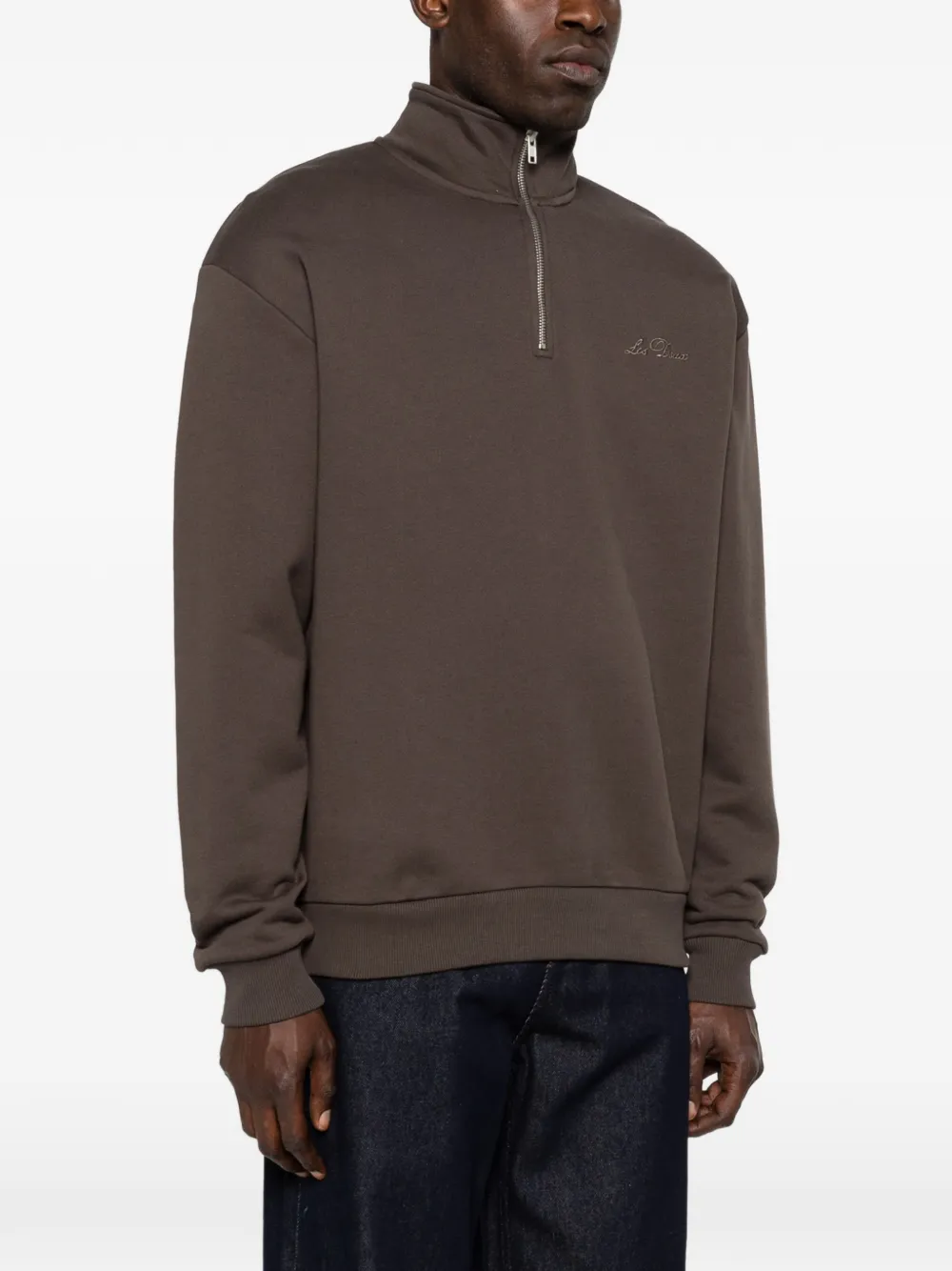  Les Deux Half-zip Sweatshirt - Brown 