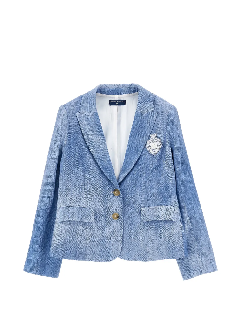 Ermanno Scervino Junior embellished buttoned jacket - Blu